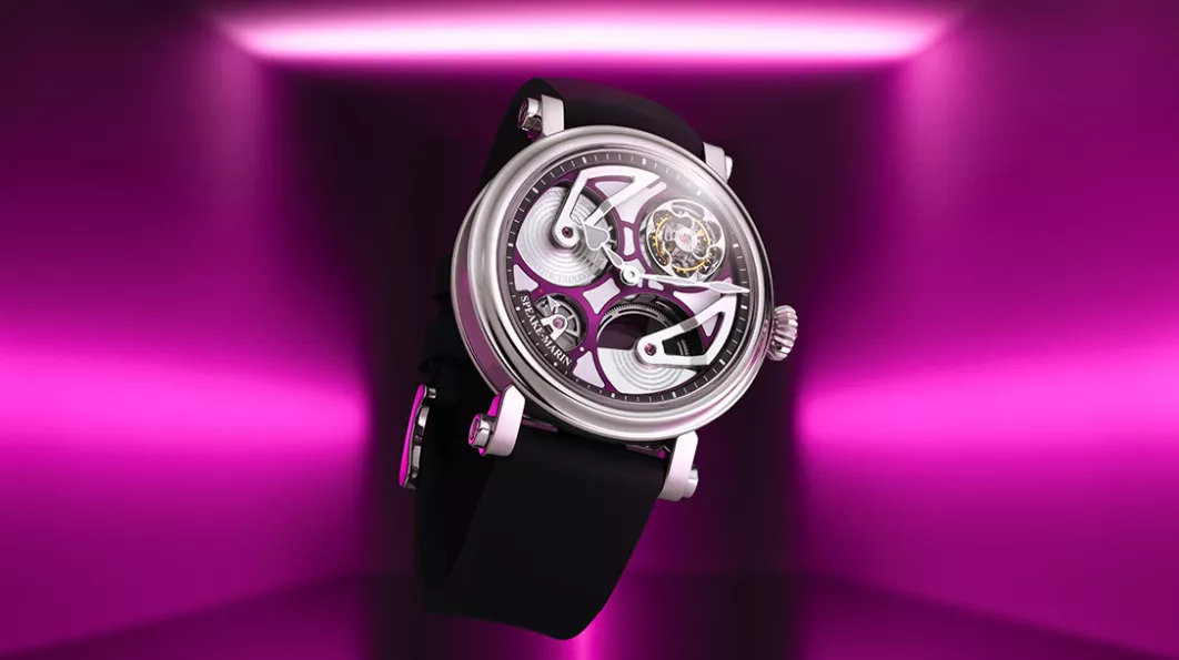 Часы Openworked Tourbillon Ultra Violet: уникальный визуальный опыт